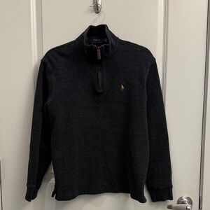 Ralph Lauren Charcoal Quarter-Zip Pullover